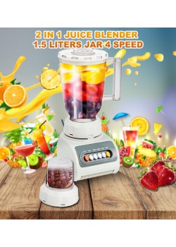 Top Sonic 2 in 1 Juice Blender 1.5 Liters Jar 4 Speed 350W, TS999